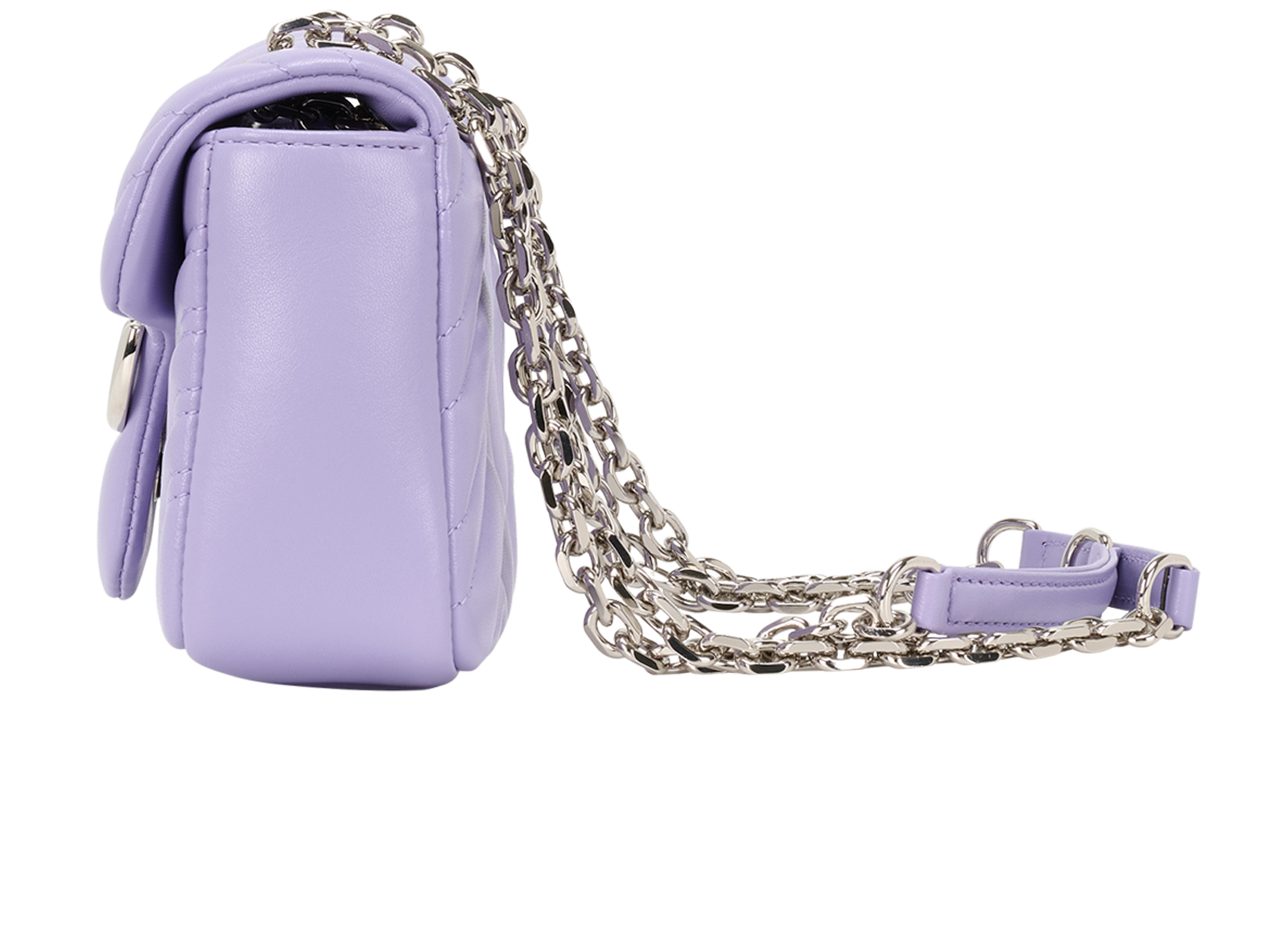 Small GG Marmont, &pound;850, Handbags, Purple, Leather, Bottom view